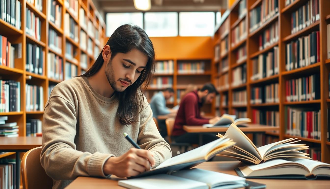 Student using online courses for flexible education