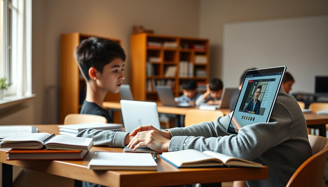 University campus and academic environment in Boston